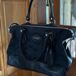 Black Coach Top Handle or Crossbody Bag